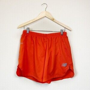 New Balance Orange Drawstring Dry Running Shorts Size Medium